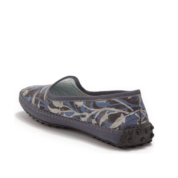 Tod’s Tess Patterned Slip-On Flats, Antracite, New, Size EU 37.5 - Picture 3 of 12